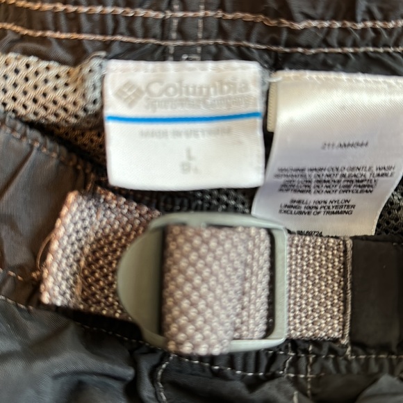 Columbia Mens charcoal gray mesh lined trunks size L - Picture 7 of 8